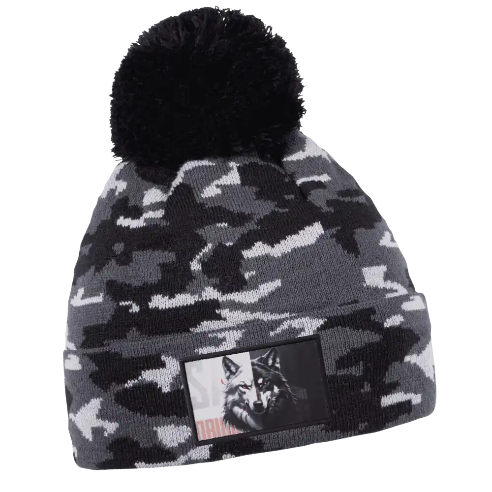 Camo Pipo omalla logolla (coFEE 3075) - Musta painettu kangasmerkki logo