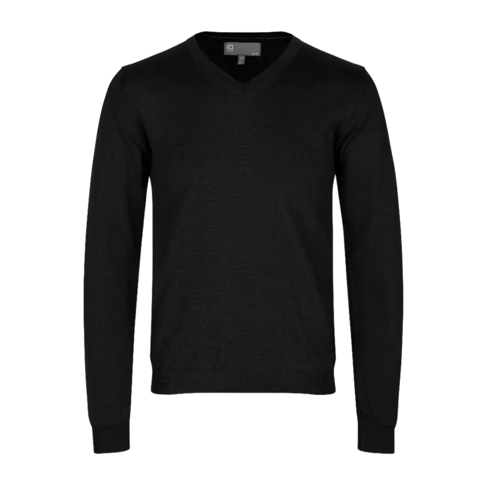 PULLOVER MERINO ID 0640-Black-ZigiZagi