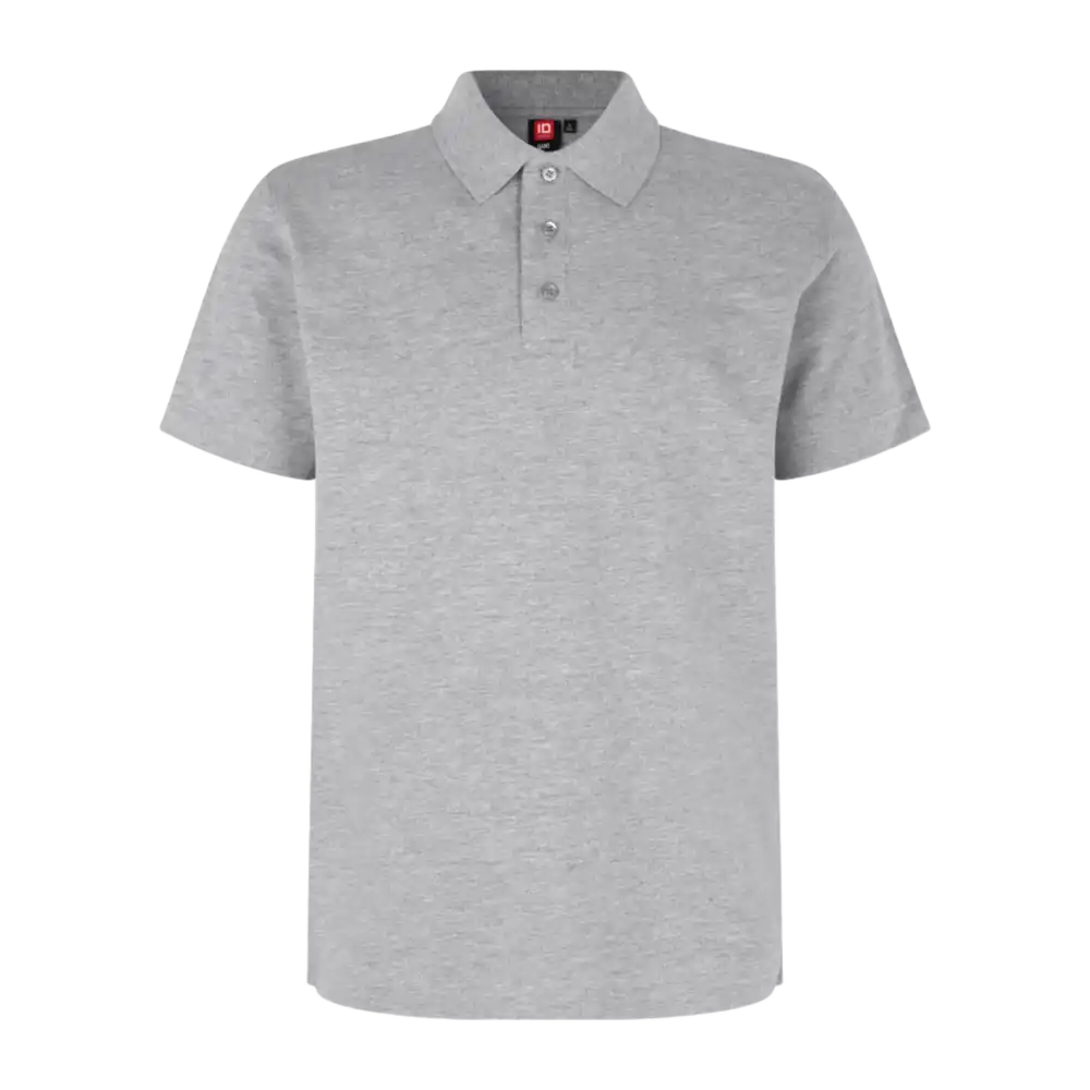 Polo paita Stretch ID 0525-Grey Melange-ZigiZagi