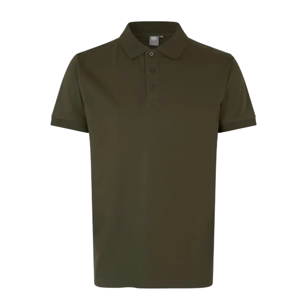 Polo paita Stretch ID 0525-Olive-ZigiZagi