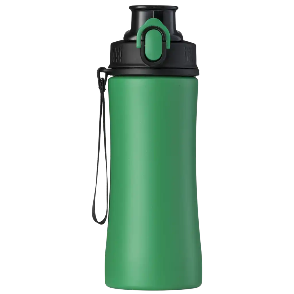 Vaaleanvihreä PRIMO-teräspullo (550 ml) – ekologinen viesti liikelahjassa