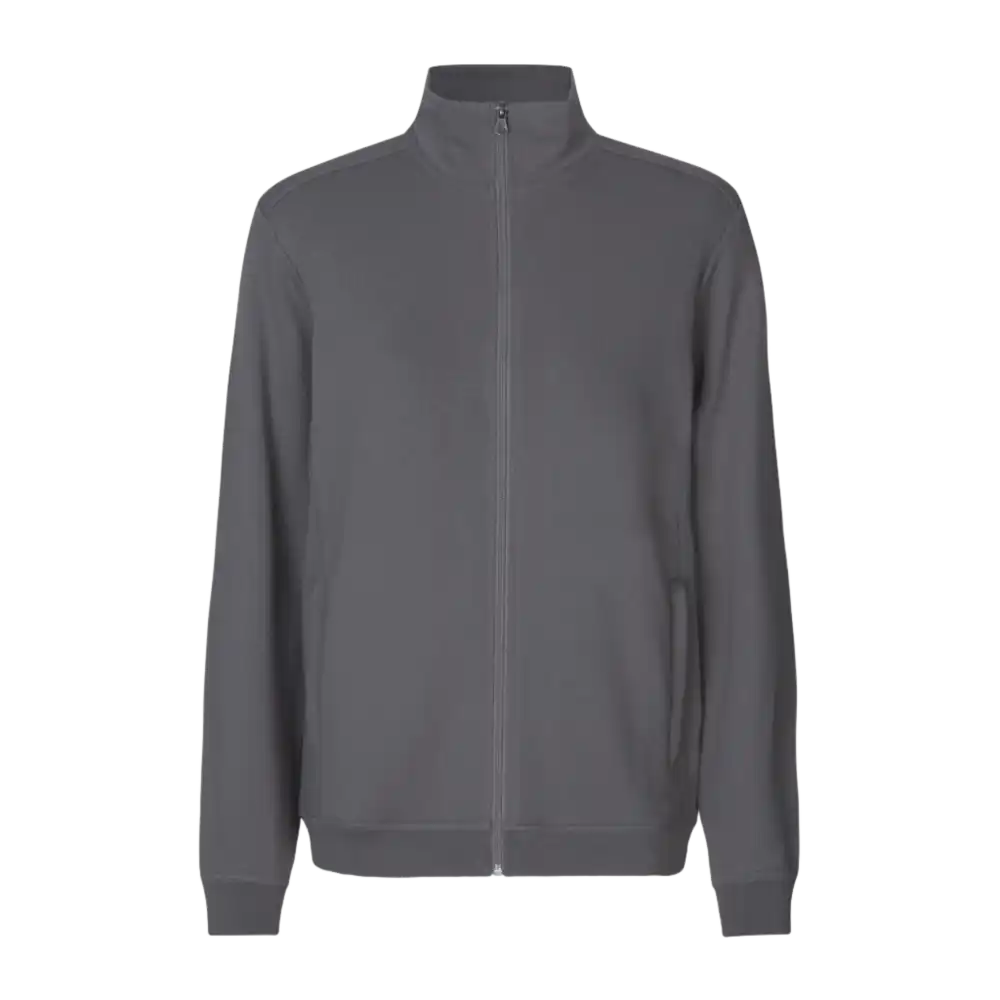 PRO Wear CARE cardigan logo college takki-Silver Grey-ZigiZagi