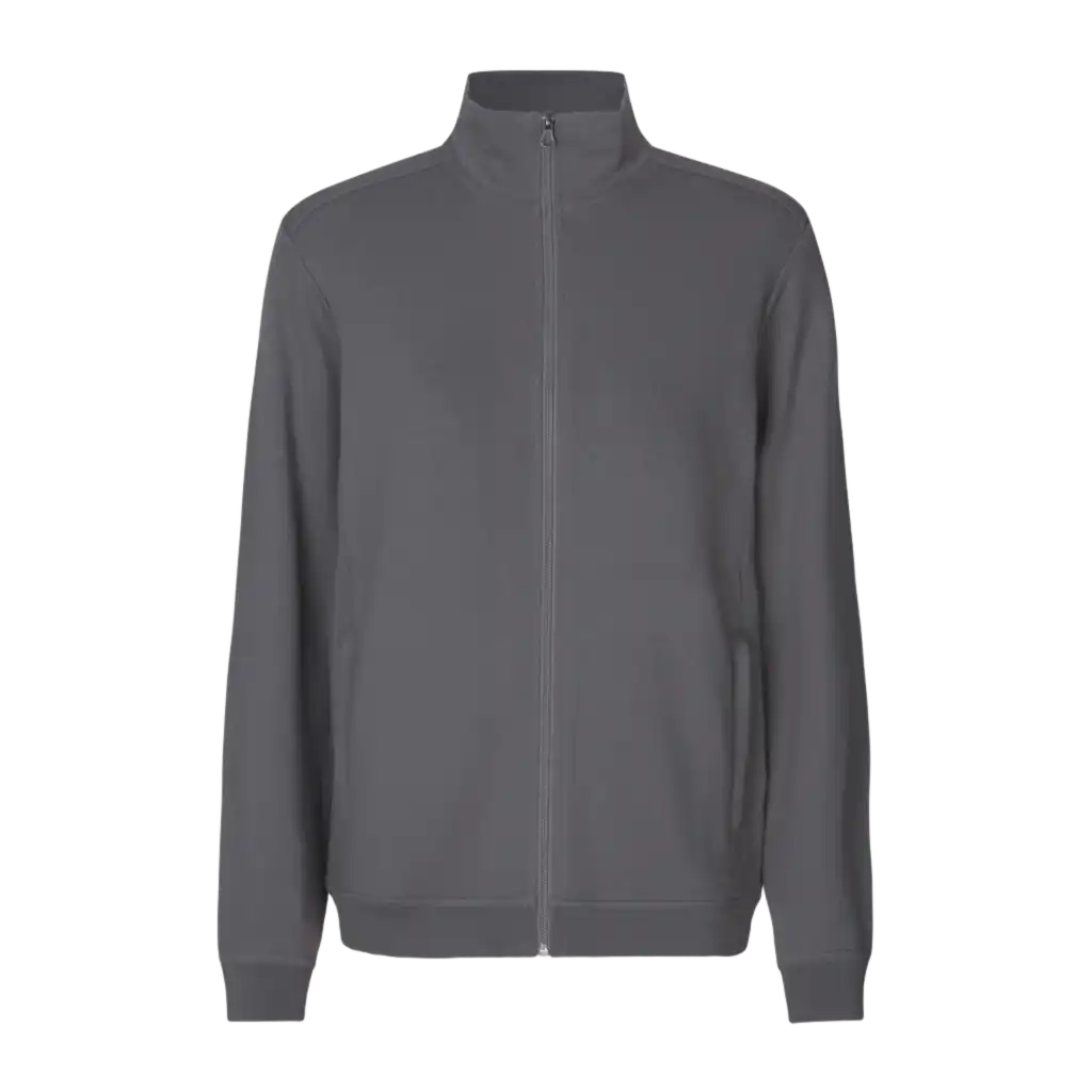 PRO Wear CARE cardigan logo college takki-Silver Grey-ZigiZagi