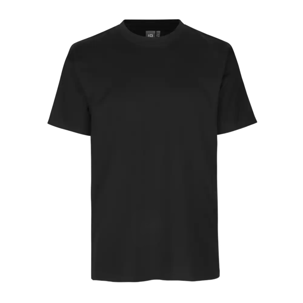 PRO Wear T-shirt 0310 Musta – PRO Wear by ID® miesten T-paita 80 °C pesuun ja rumpukuivaukseen, logolla painettu