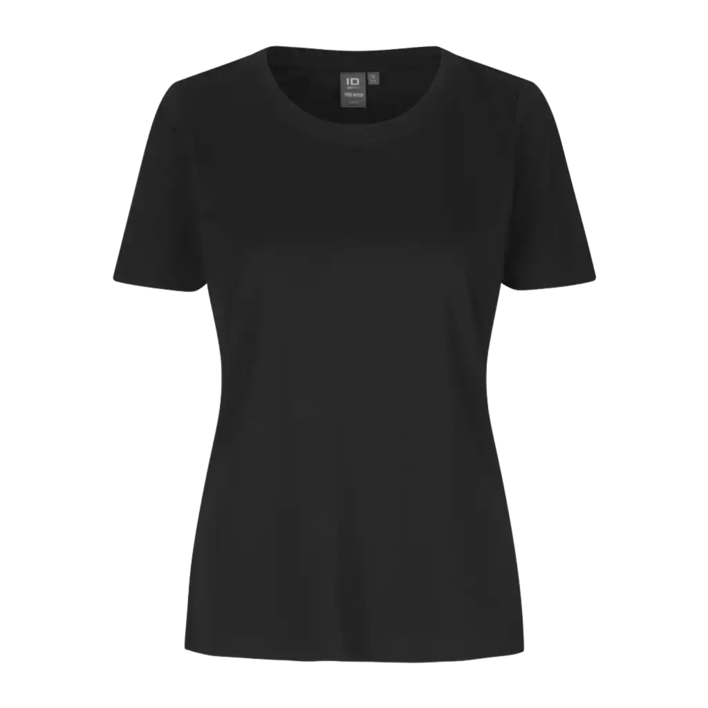 PRO Wear T-shirt 0317 Musta – OEKO-TEX® Annex 6 Class 1 -sertifioitu naisten T-paita yrityskäyttöön ja logopainatuksella