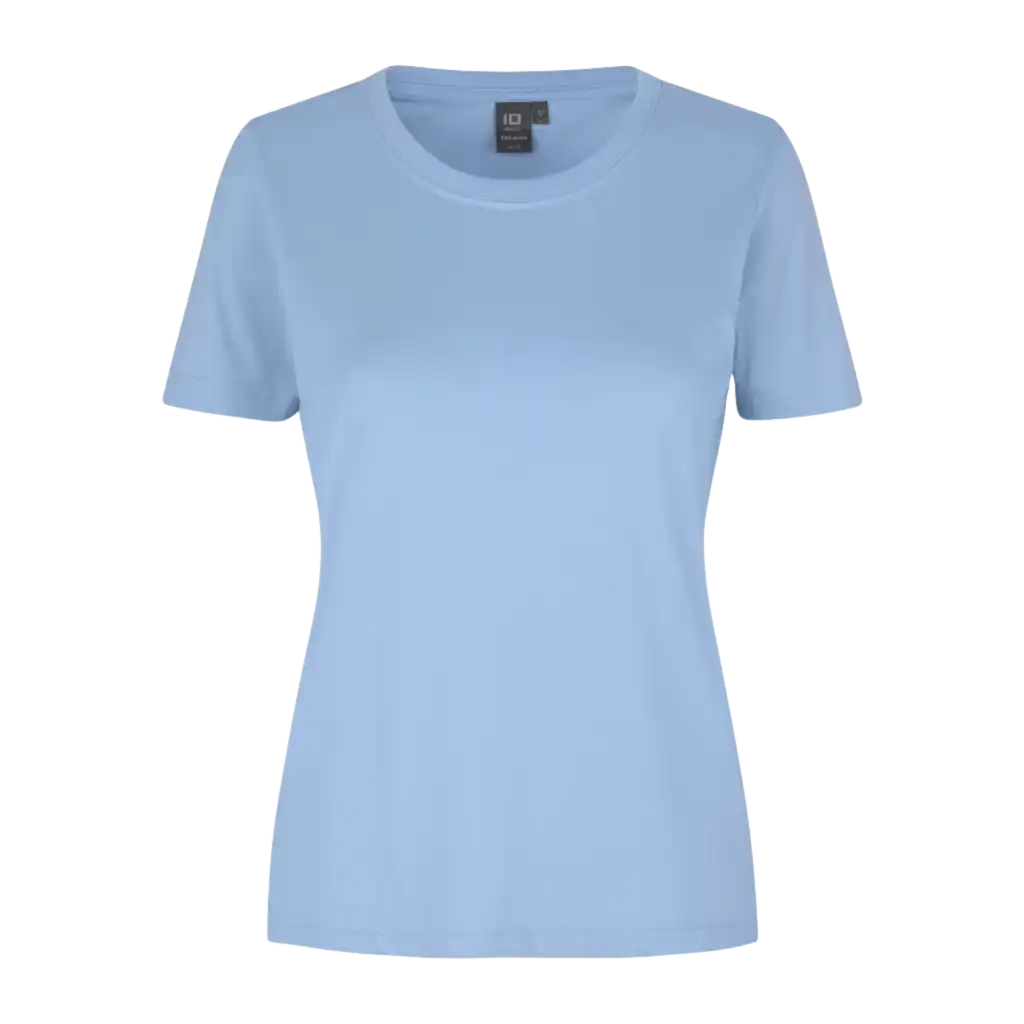 PRO Wear T-shirt 0317 Light Blue – PRO Wear by ID® naisten T-paita, ISO 15797 testattu ja 80 °C pesuun soveltuva