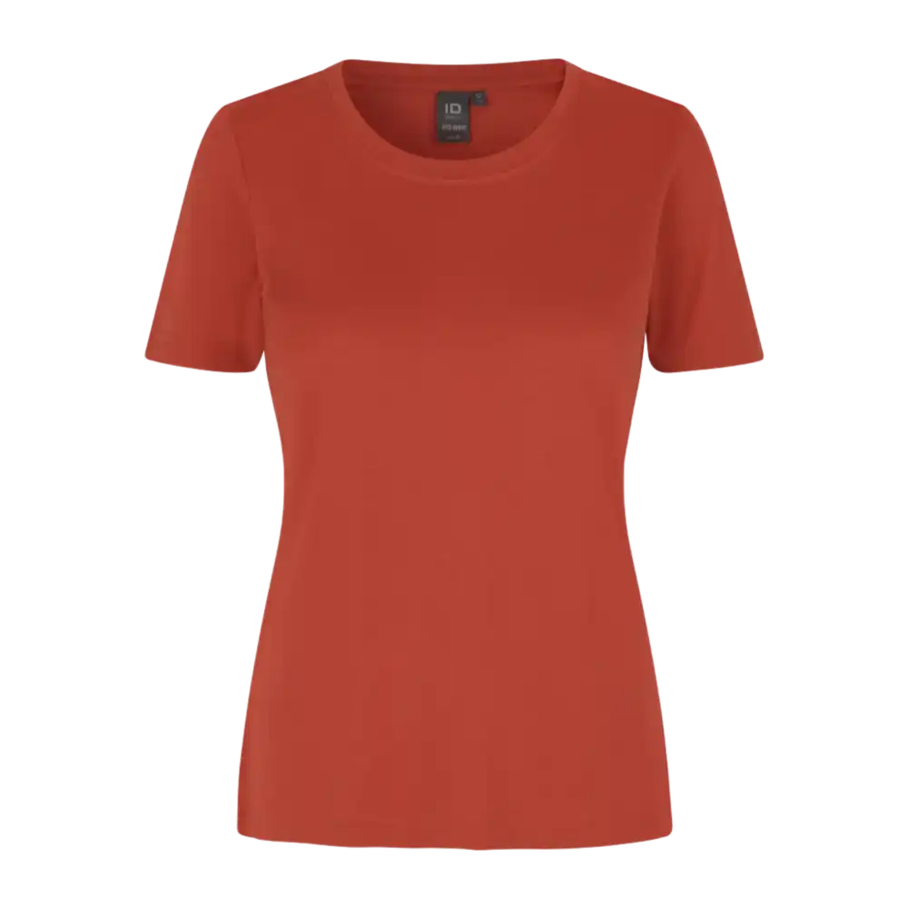 PRO Wear T-shirt 0317 Coral – kevyt ja kestävä PRO Wear by ID® naisten työpaita omalla logolla, 80 °C pesun kestävä