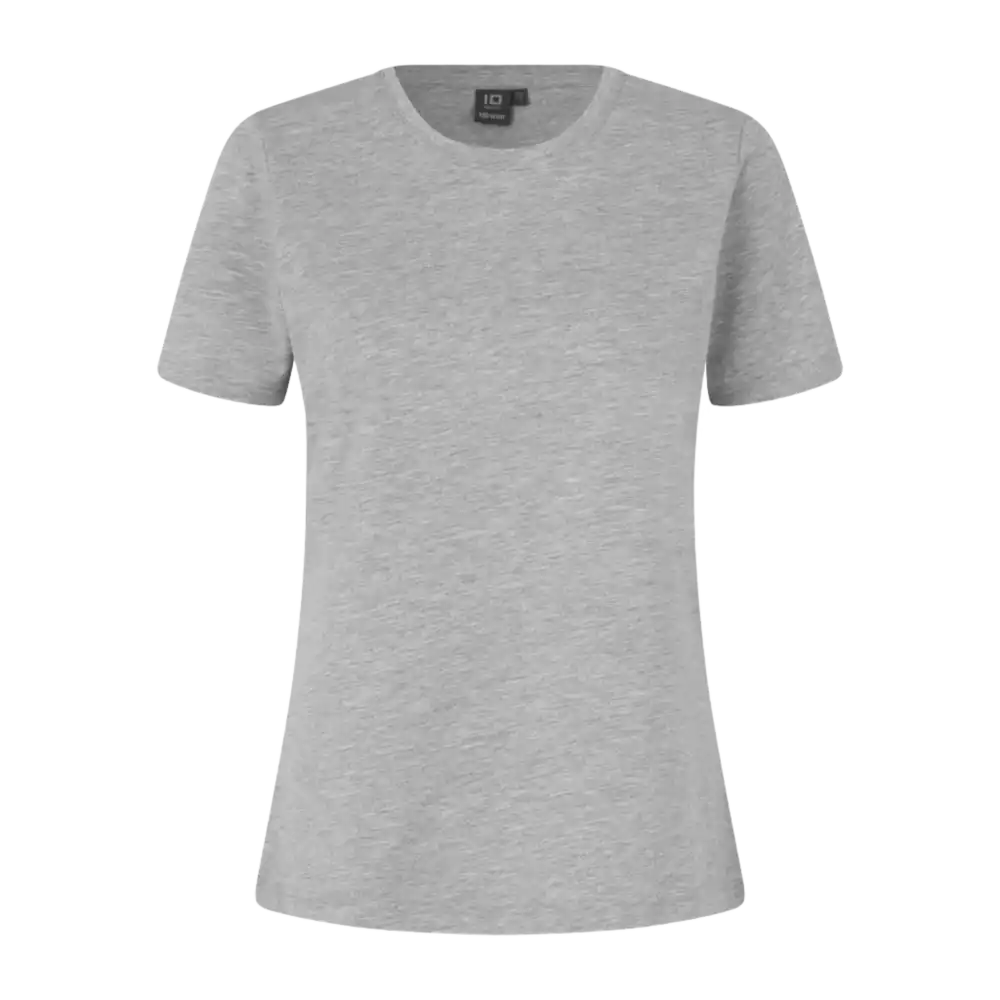 PRO Wear T-shirt 0317 Grey Melange – ISO 15797 -hyväksytty naisten T-paita, vastuullinen ja kestävä logopainatukseen