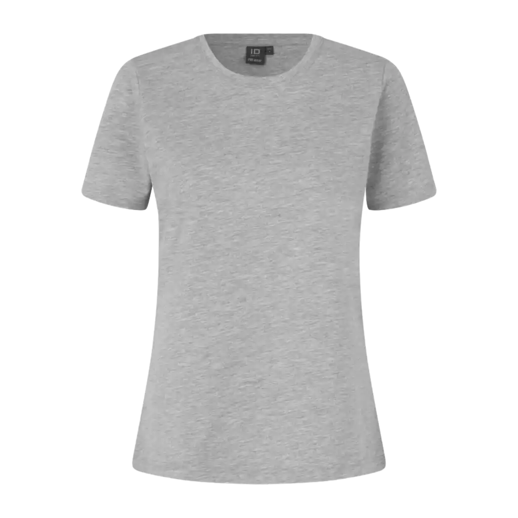 PRO Wear T-shirt 0317 Grey Melange – ISO 15797 -hyväksytty naisten T-paita, vastuullinen ja kestävä logopainatukseen