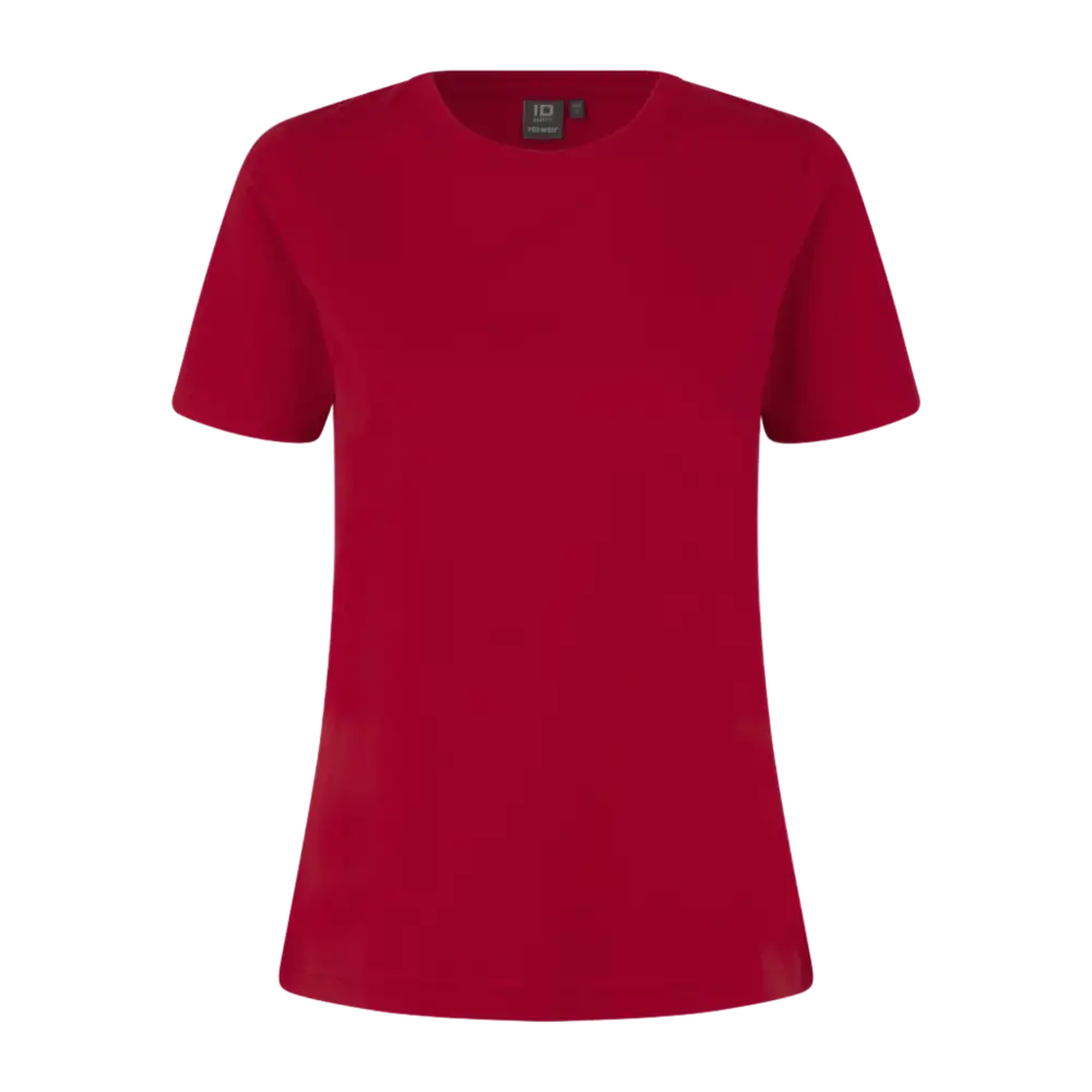 PRO Wear T-shirt 0317 Punainen – 80 °C pesun ja rumpukuivauksen kestävä naisten T-paita omalla logolla, ISO 15797 -sertifioitu