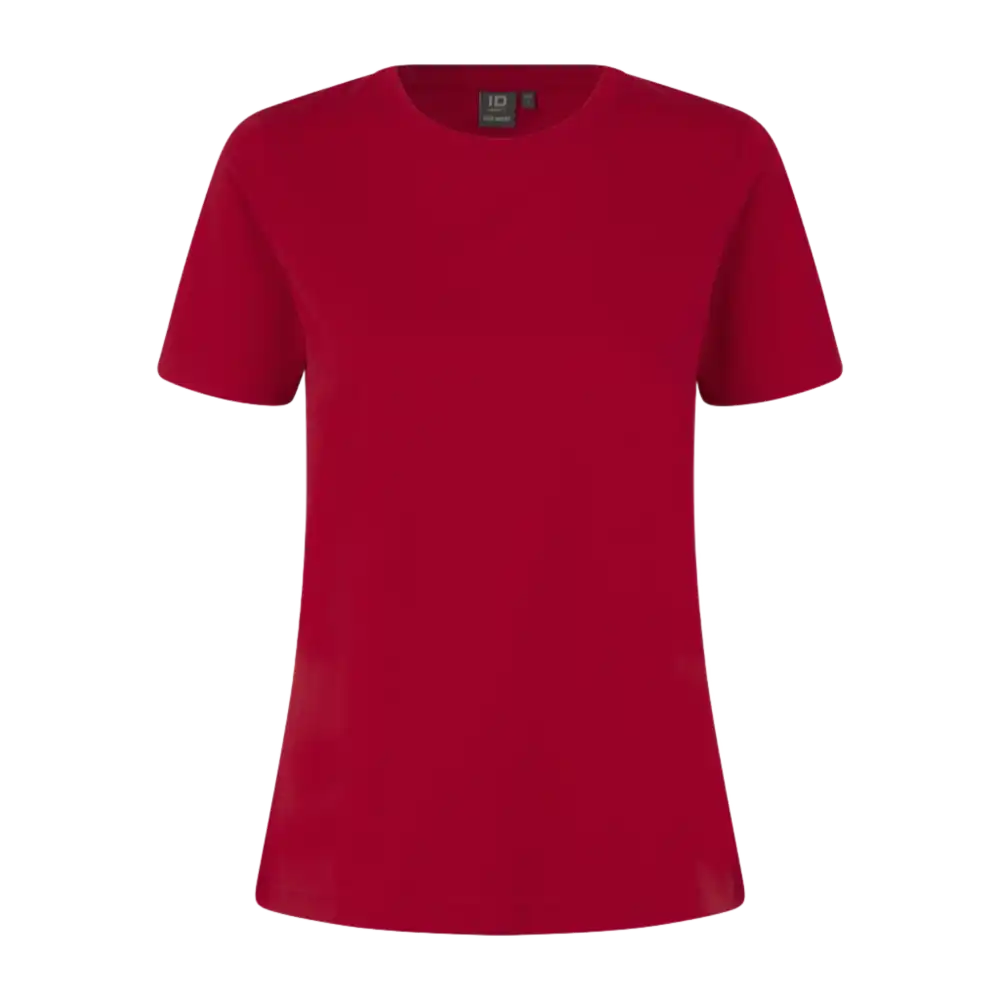 PRO Wear T-shirt 0317 Punainen – 80 °C pesun ja rumpukuivauksen kestävä naisten T-paita omalla logolla, ISO 15797 -sertifioitu