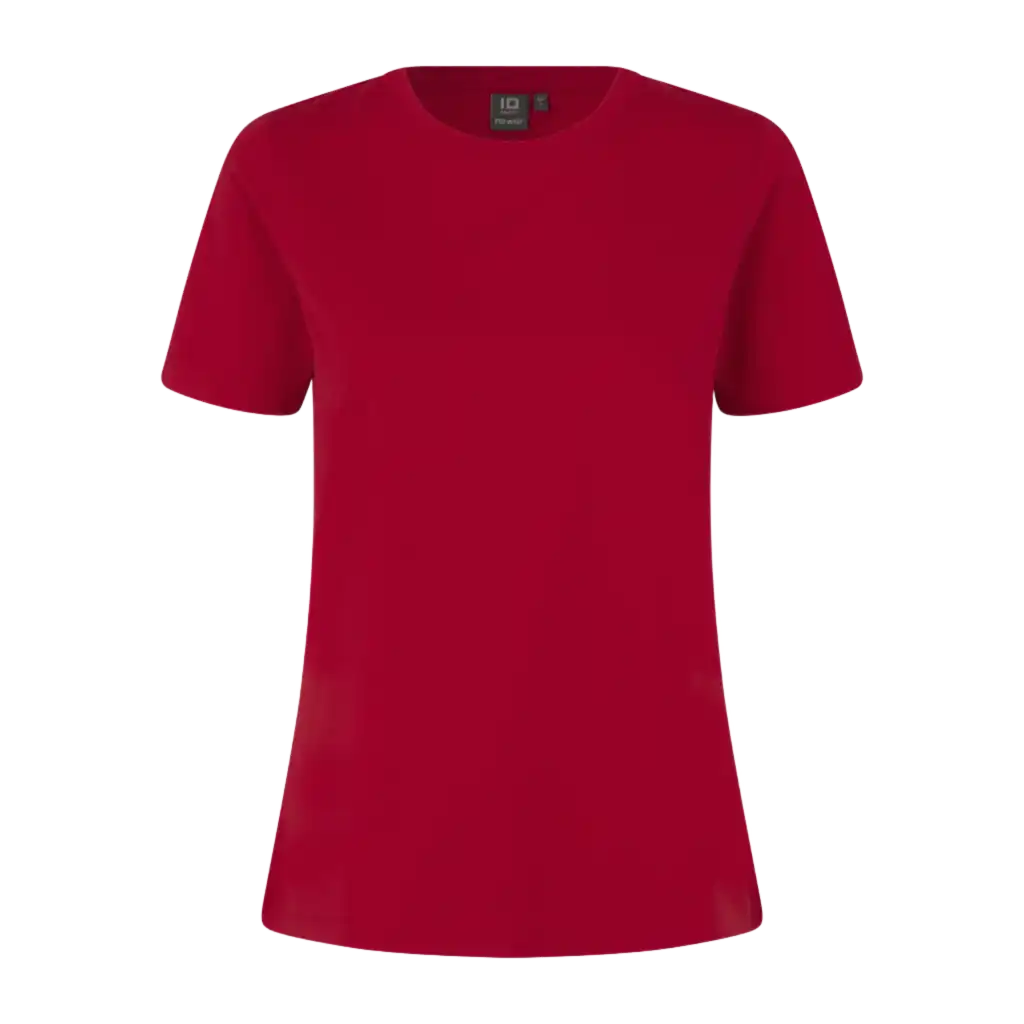 PRO Wear T-shirt 0317 Punainen – 80 °C pesun ja rumpukuivauksen kestävä naisten T-paita omalla logolla, ISO 15797 -sertifioitu