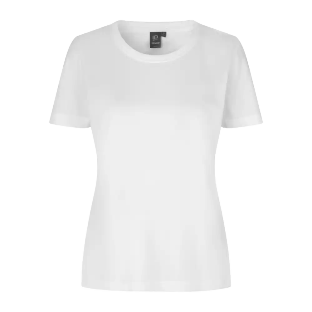 PRO Wear T-shirt 0317 Valkoinen – HACCP-hyväksytty naisten T-paita logolla, OEKO-TEX®-sertifioitu ja teollisuuspesun kestävä