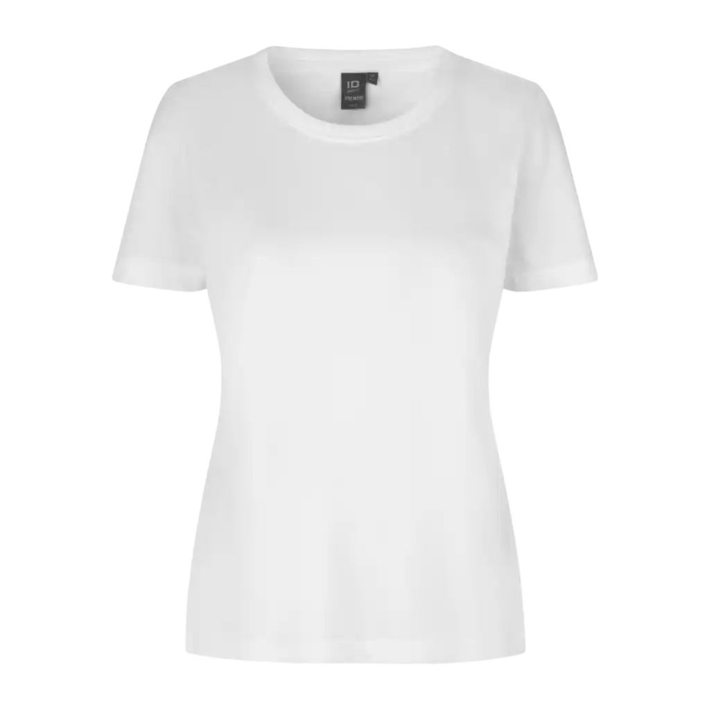 PRO Wear T-shirt 0317 Valkoinen – HACCP-hyväksytty naisten T-paita logolla, OEKO-TEX®-sertifioitu ja teollisuuspesun kestävä