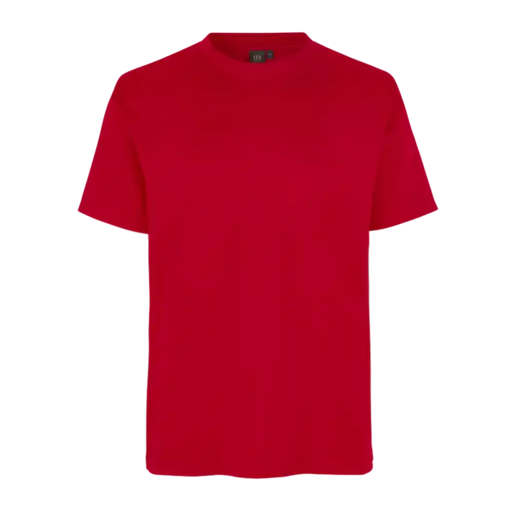 PRO Wear T-shirt 0310 Punainen – kestävä ja vastuullisesti valmistettu T-paita omalla logolla, teollisuuspesun sertifioitu ISO 15797