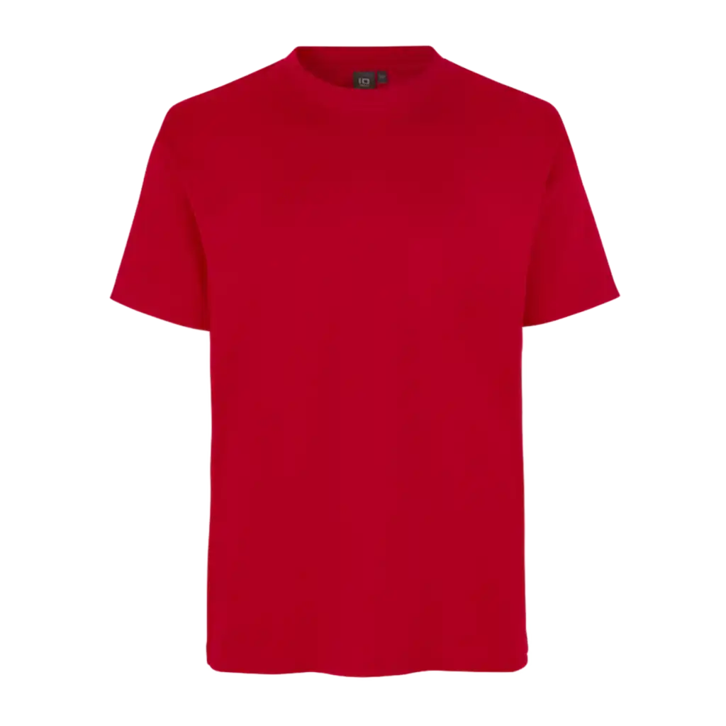 PRO Wear T-shirt 0310 Punainen – kestävä ja vastuullisesti valmistettu T-paita omalla logolla, teollisuuspesun sertifioitu ISO 15797