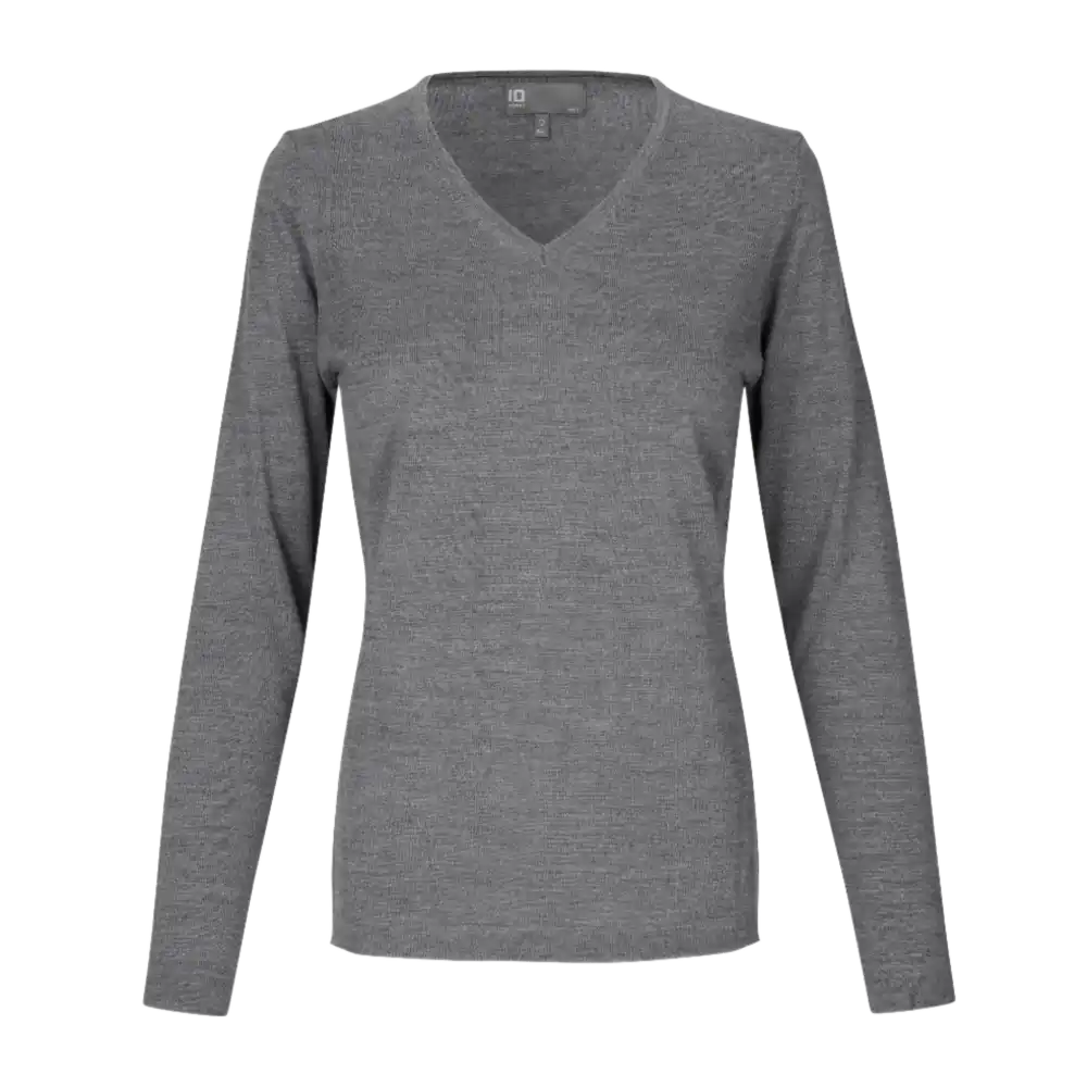 PULLOVER MERINO-Grey melange-ZigiZagi