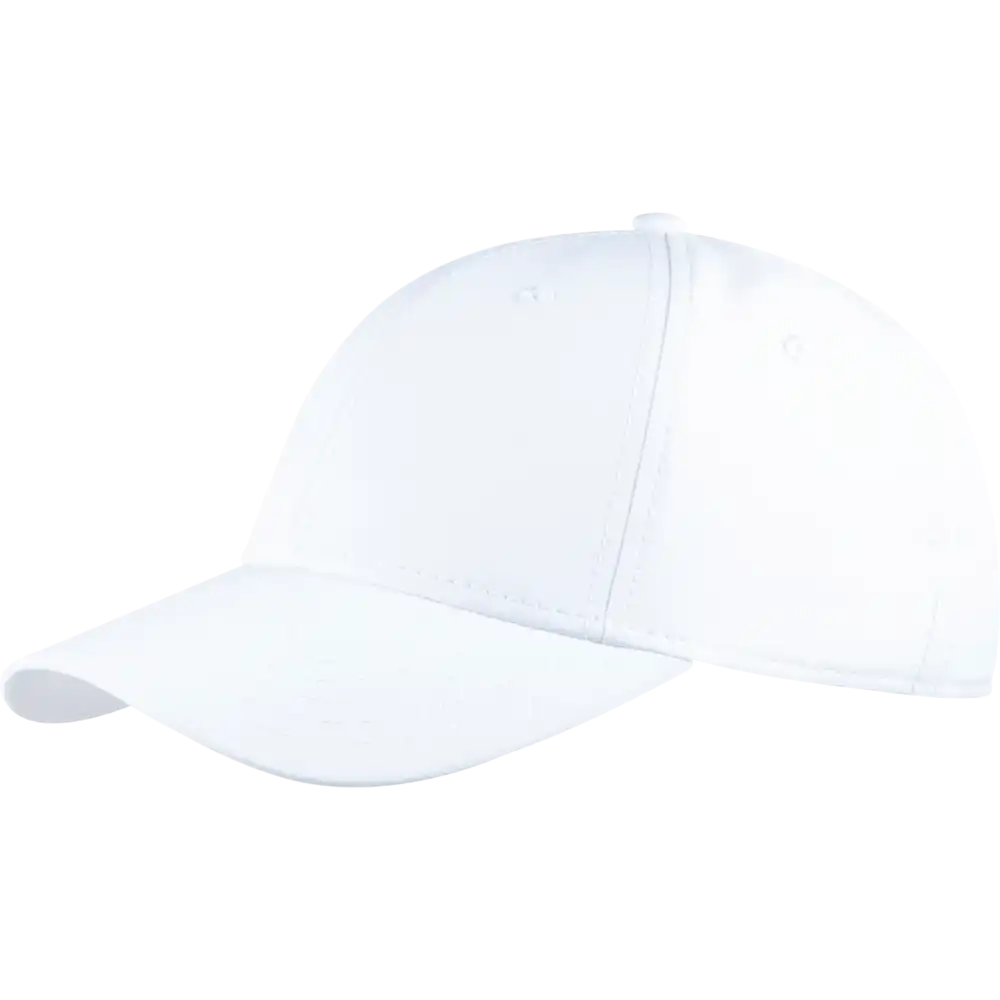 Valkoinen Quick Dry lippis omalla logolla.