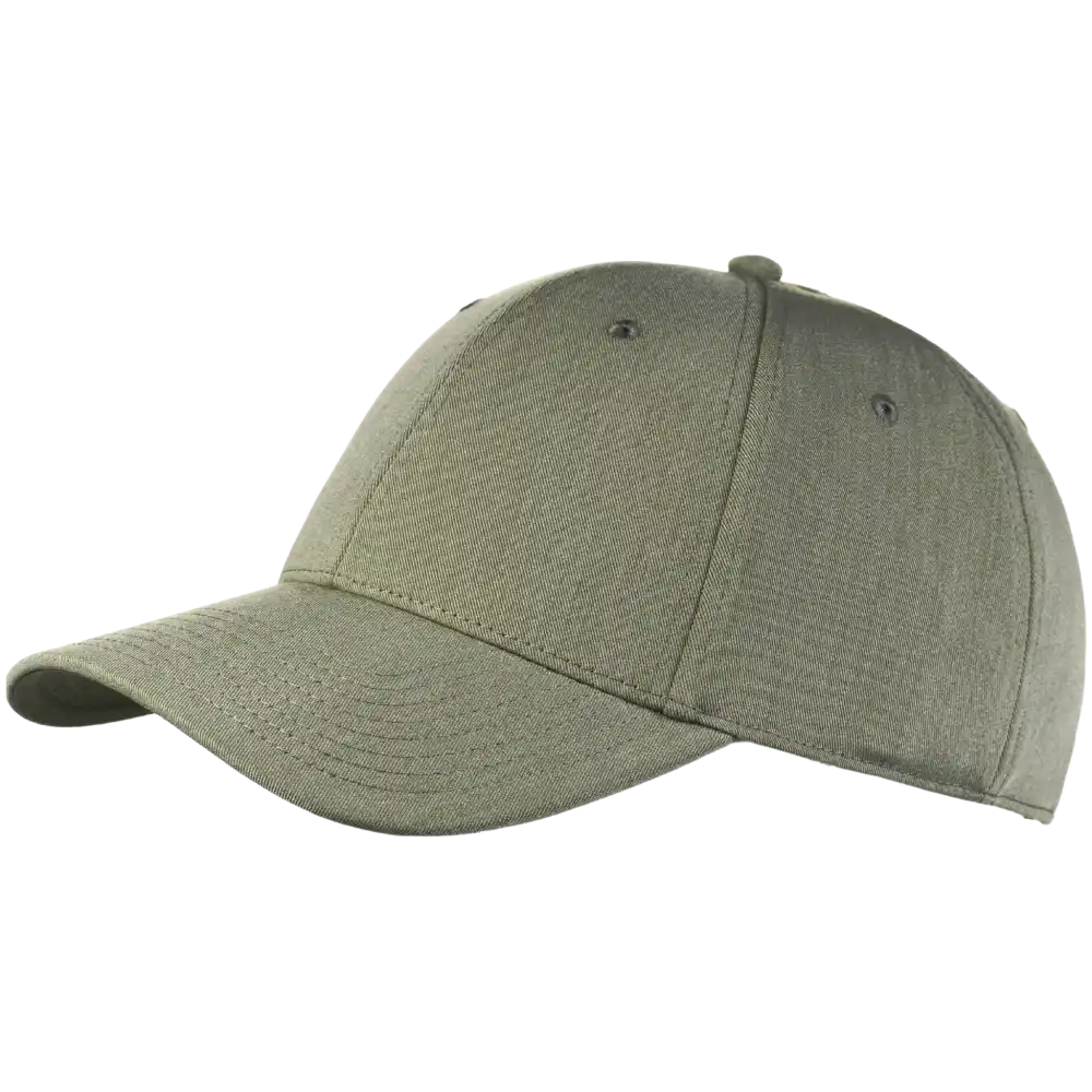 Rayon 4350 lippis omalla logolla, väri Oliivi