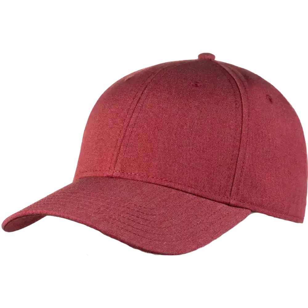 Burgundy Recycled Canvas lippis omalla logolla. Kuva edestÀ.