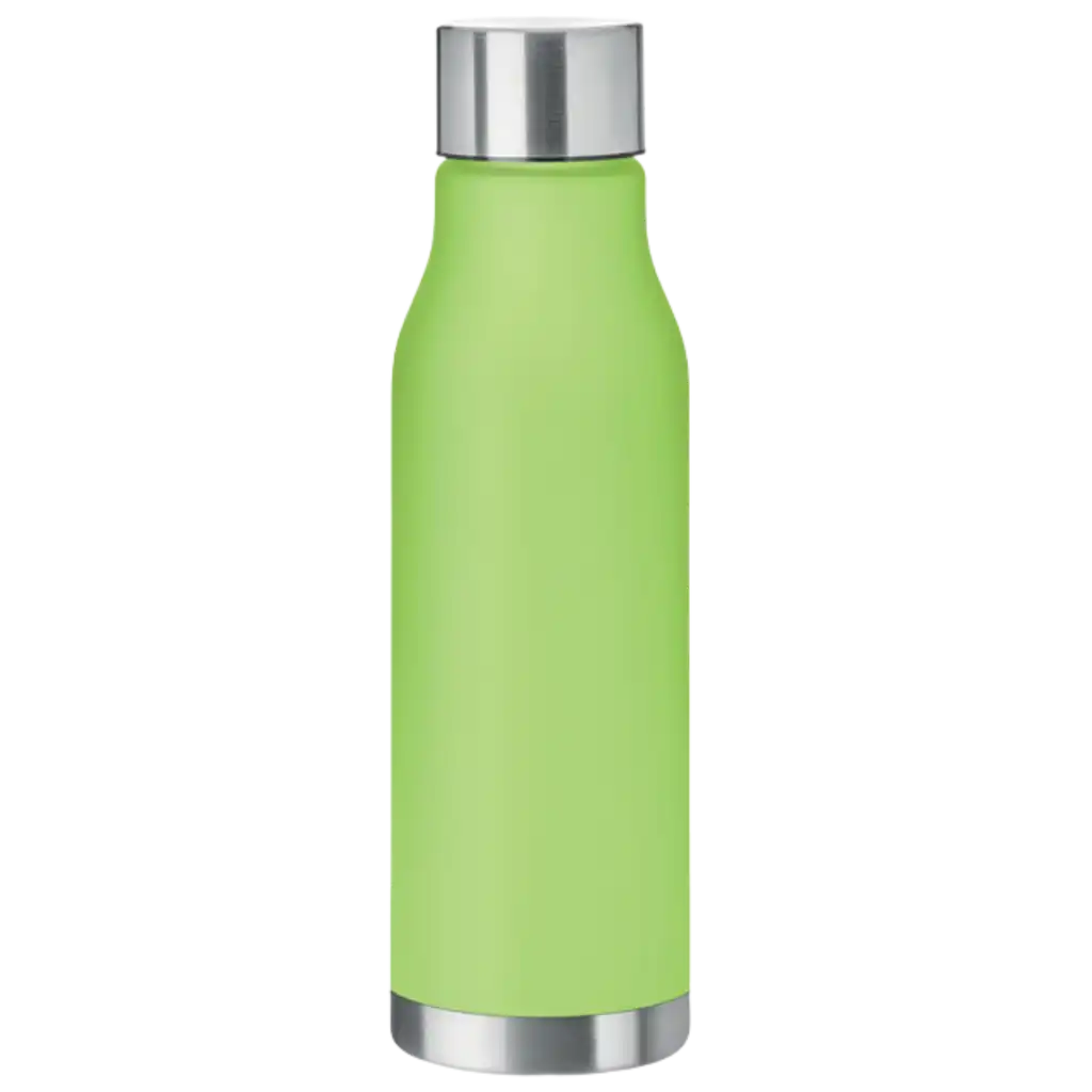 RPET 600 ml juomapullo kumisella pinnalla alk. 3.95€ - Transparent lime - ULKOILU JA VAPAA-AIKA