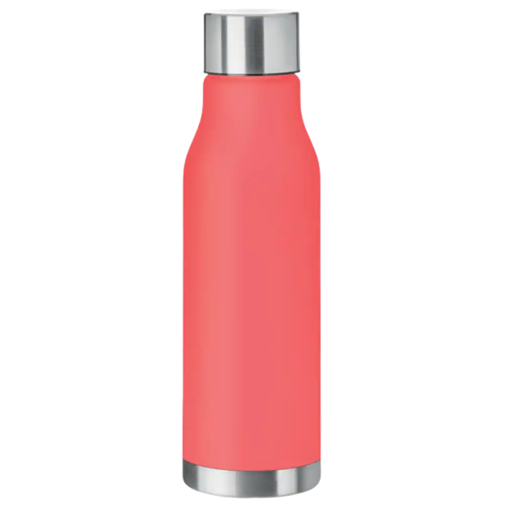 RPET 600 ml juomapullo kumisella pinnalla alk. 3.95€ - Transparent red - ULKOILU JA VAPAA-AIKA