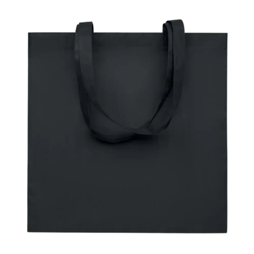 RPET-kuitukankaasta 80 gr/m² ostos- ja rantakassi alk. 1.05€ - Black - Messut