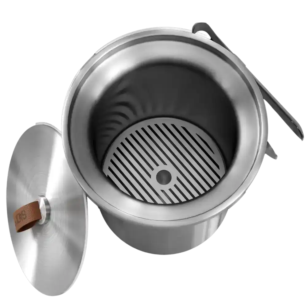 SACKit Wine Cooler ylhÀÀltĂ€ avattuna, mukana jÀÀpihdit â toimii myös jÀÀastiana