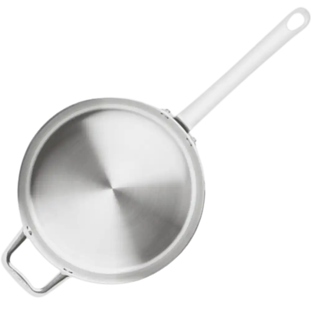 Scanpan Maitre D' 24cm paistokasari ylhäältä - terässisus ja kuparipinta