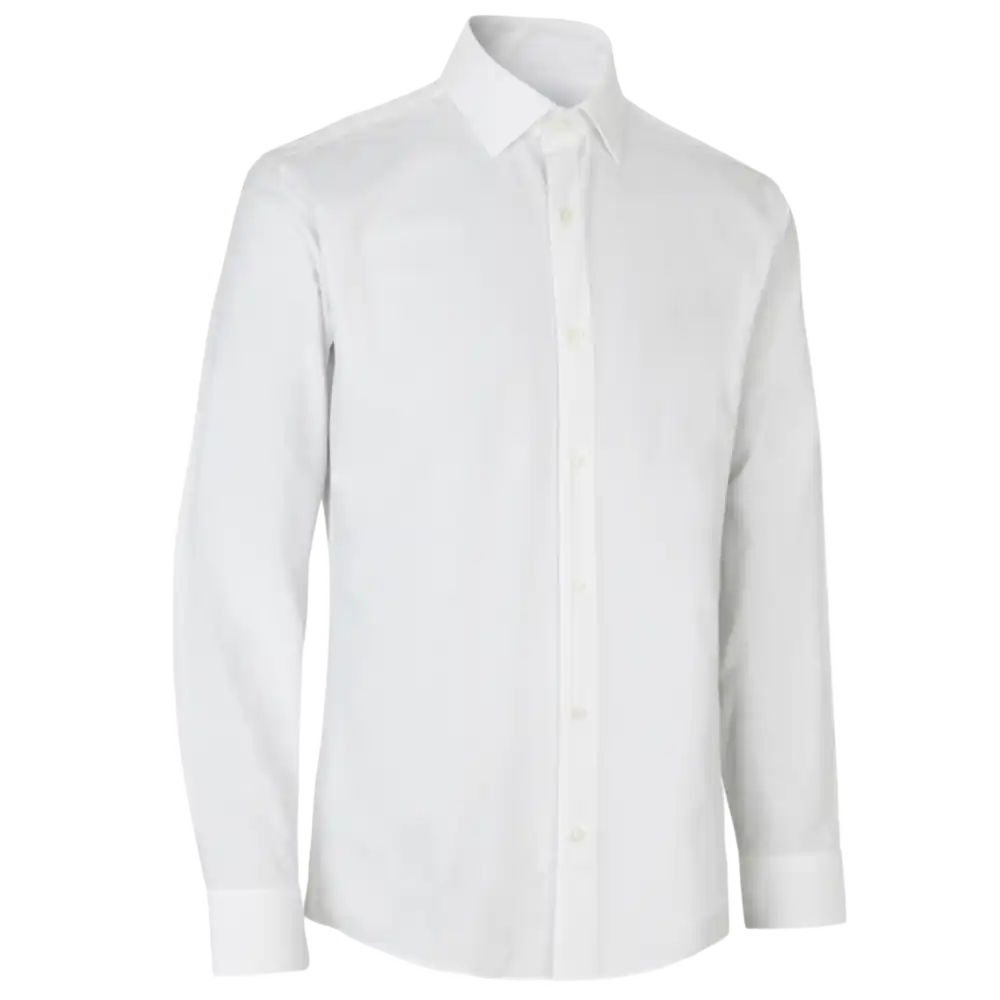 SEVEN SEAS Hybrid kauluspaita slim-White-ZigiZagi