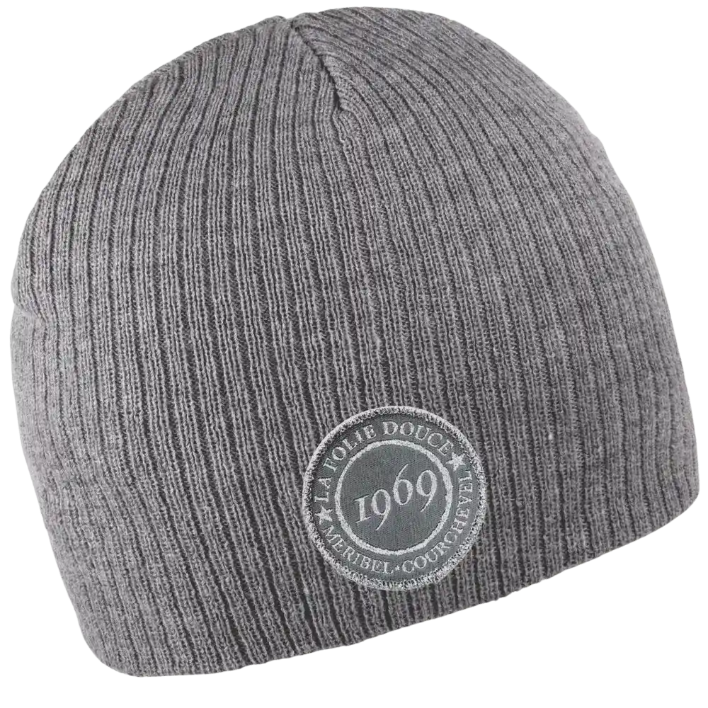 Simply pipo harmaa omalla logolla. Kangasmerkillä tehty oma logo.