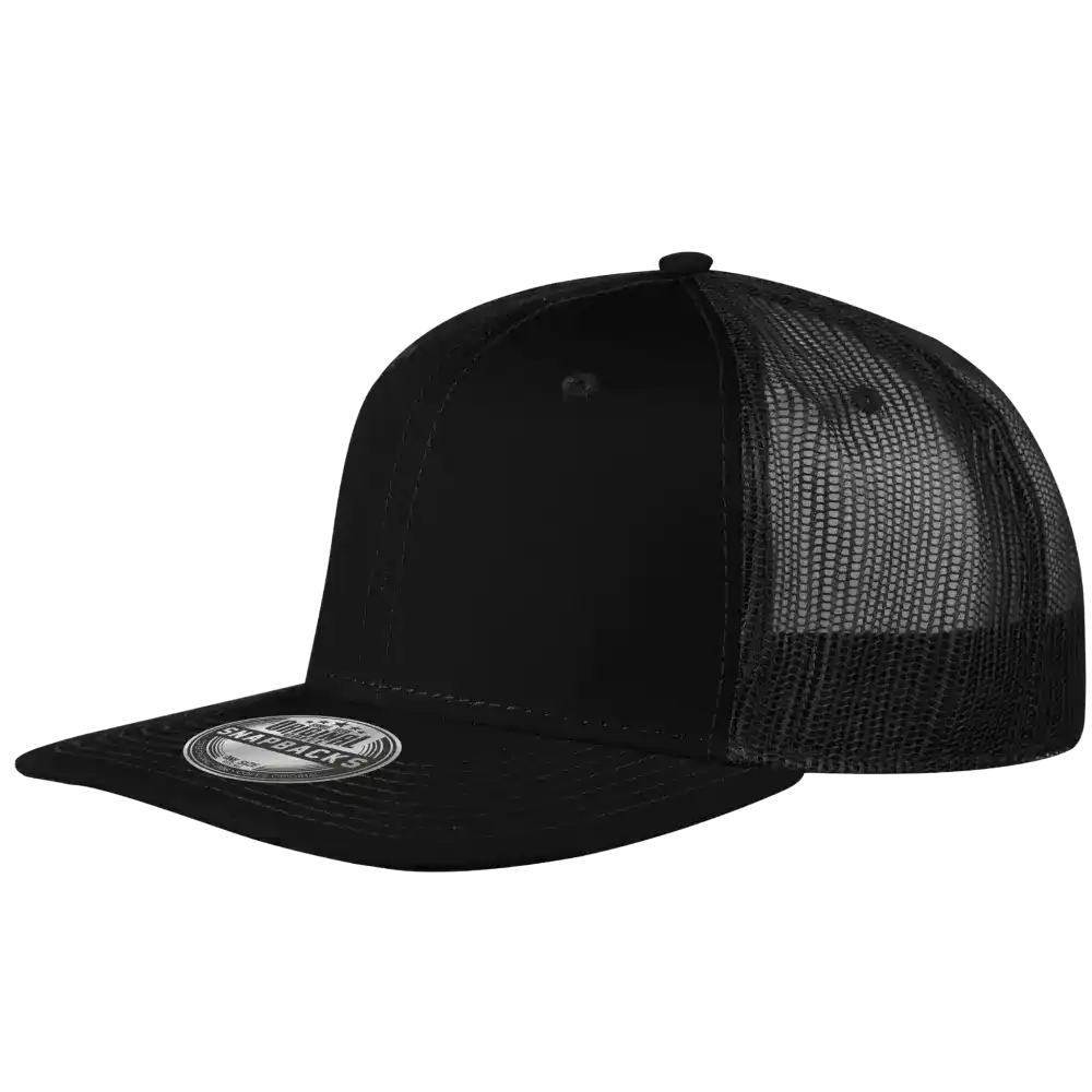 Snap Mesh snapback lippis omalla logolla, väri Musta