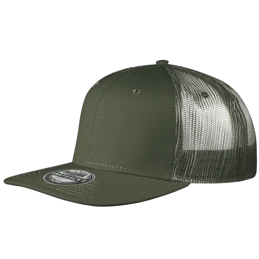 Snap Mesh snapback lippis omalla logolla, väri Oliivi