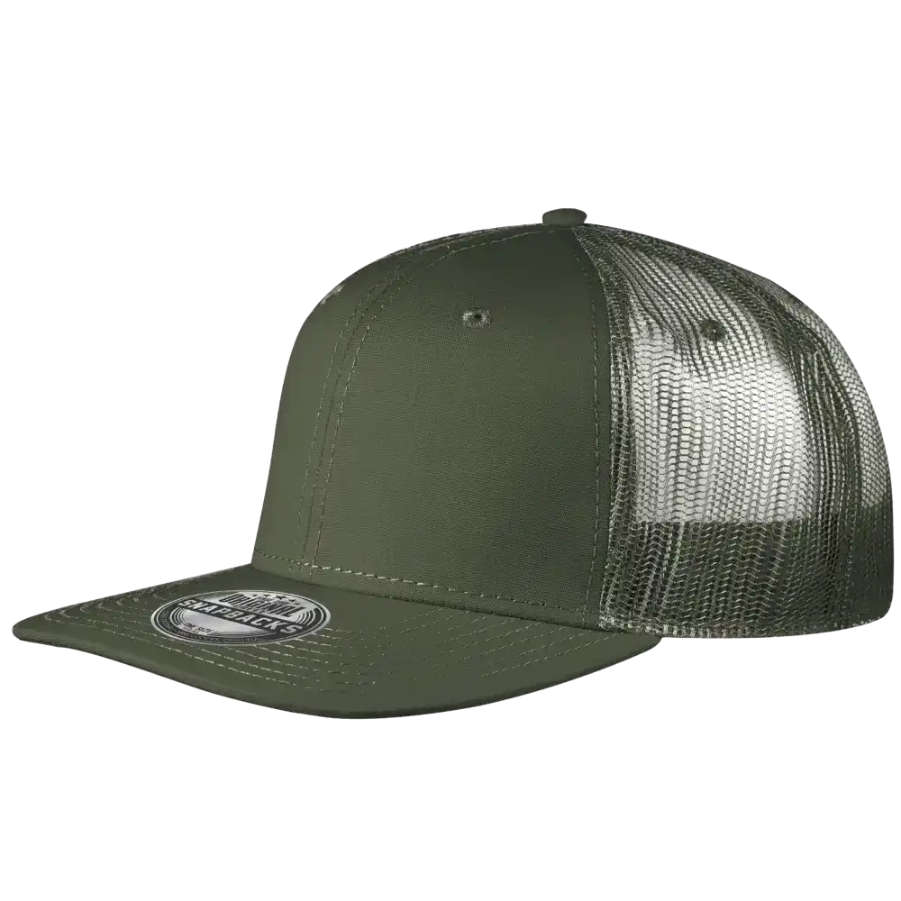 Snap Mesh snapback lippis omalla logolla, vÀri Oliivi