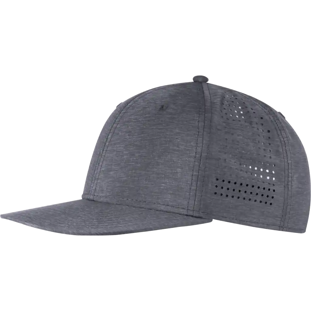 Perforoitu snapback omalla logolla, väri Harmaa