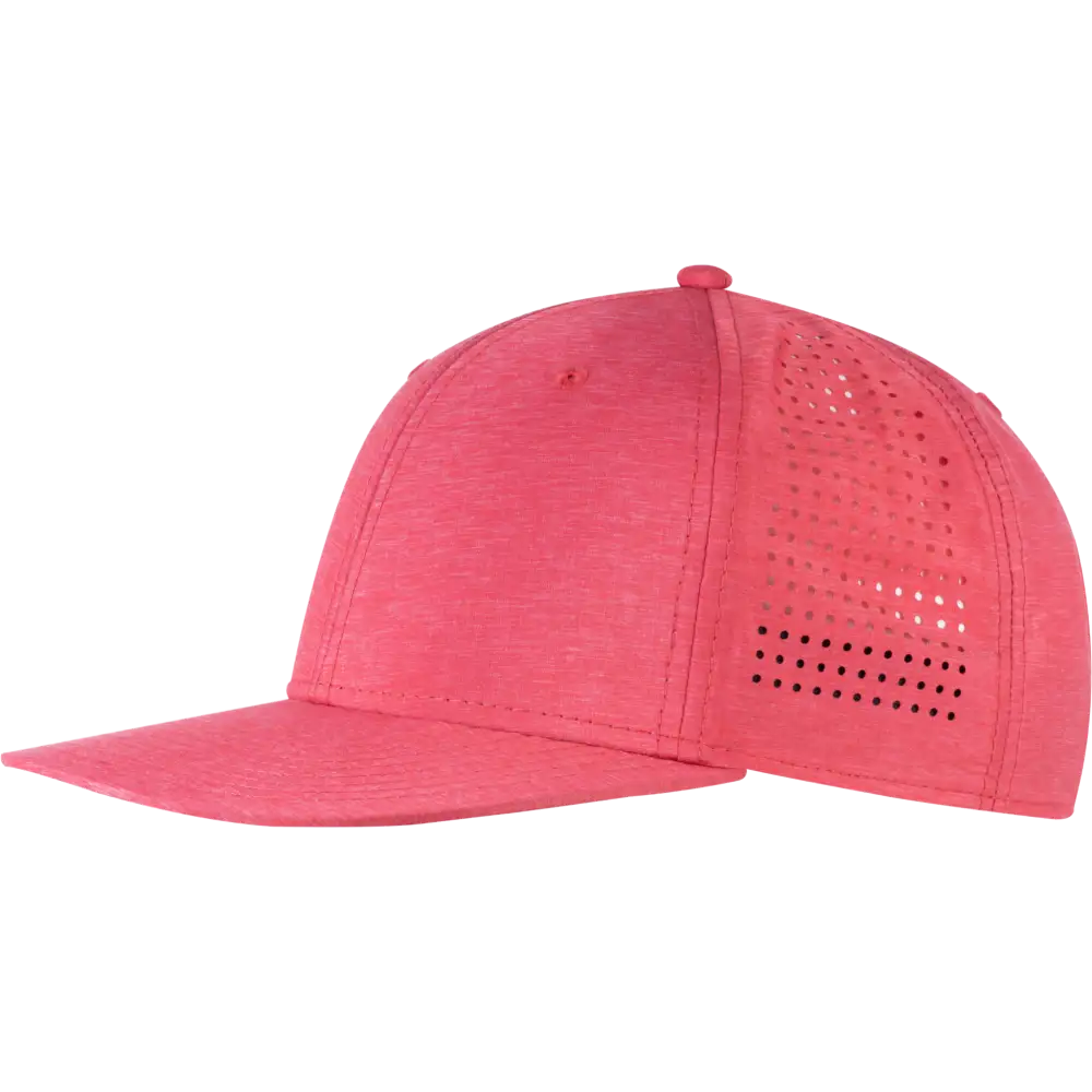 Perforoitu snapback omalla logolla, väri Punainen