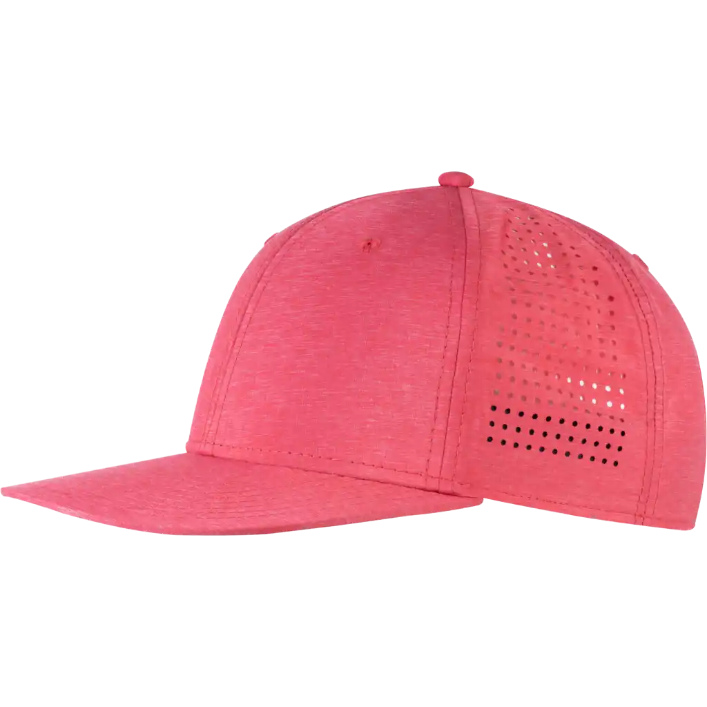 Perforoitu snapback omalla logolla, väri Punainen