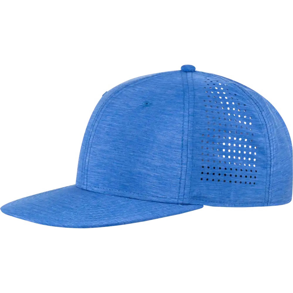 Perforoitu snapback omalla logolla, väri Royal sininen