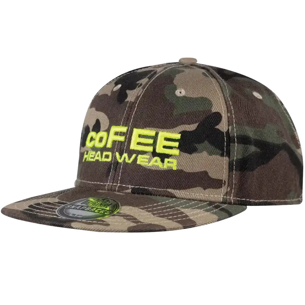 SNAP SOLID snapback Bottle camo. Suoralippainen lippis brodeerattu omalla logolla.