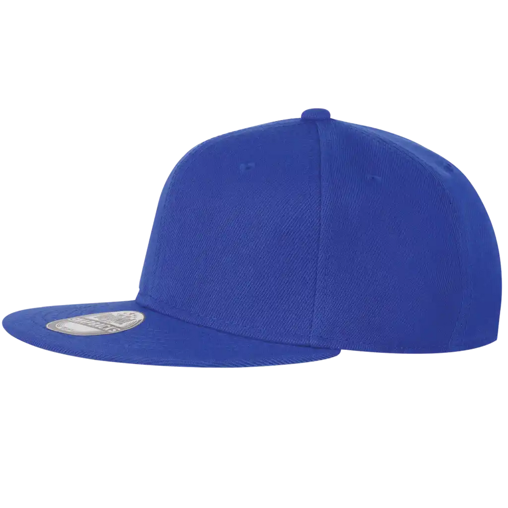 SNAP SOLID snapback omalla logolla, väri Royal sininen