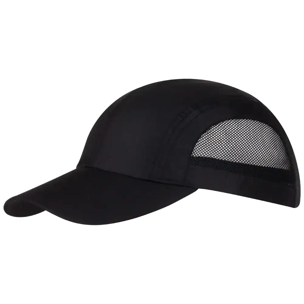 Sporty urheilulippis omalla logolla, väri Musta