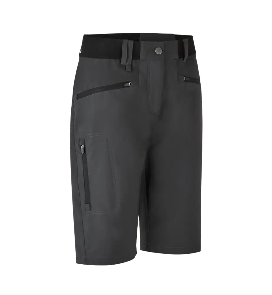 CORE STRETCH SHORTSIT ID 0913 WOMEN-Charcoal-ZigiZagi