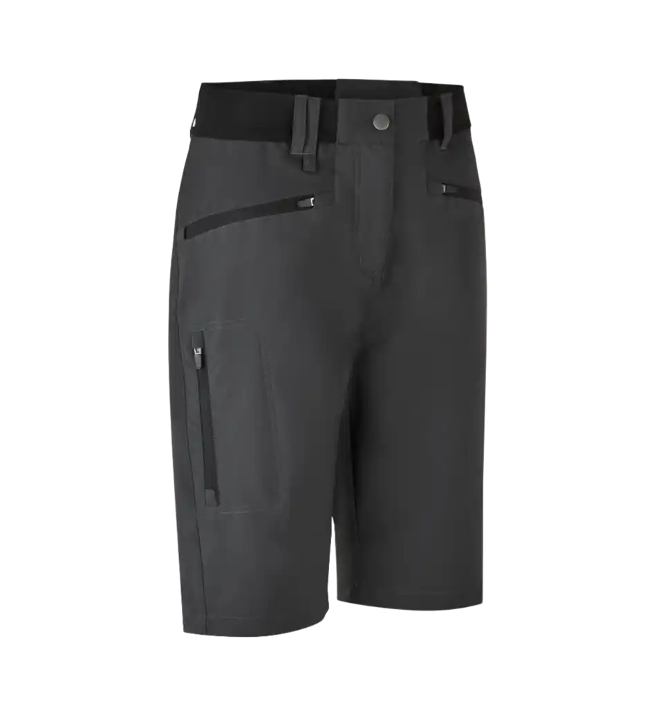 CORE STRETCH SHORTSIT ID 0913 WOMEN-Charcoal-ZigiZagi