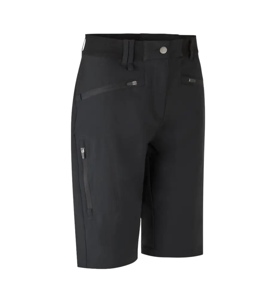 CORE STRETCH SHORTSIT ID 0913 WOMEN-Black-ZigiZagi