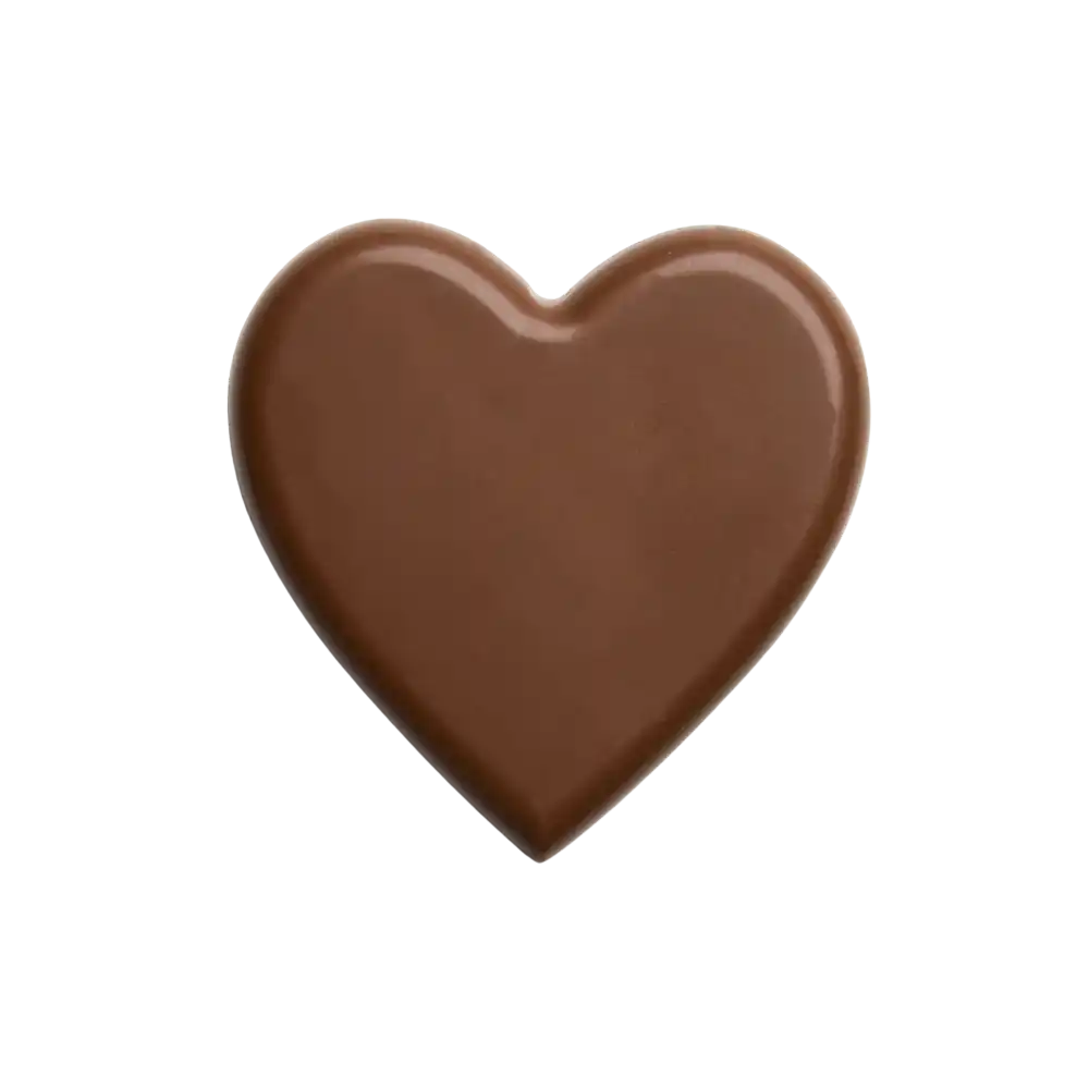 Suklaa sydÀn omalla logolla-Caramel 35%-ZigiZagi