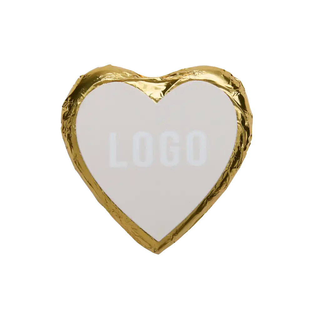 Suklaa sydÀn omalla logolla-Gold-ZigiZagi