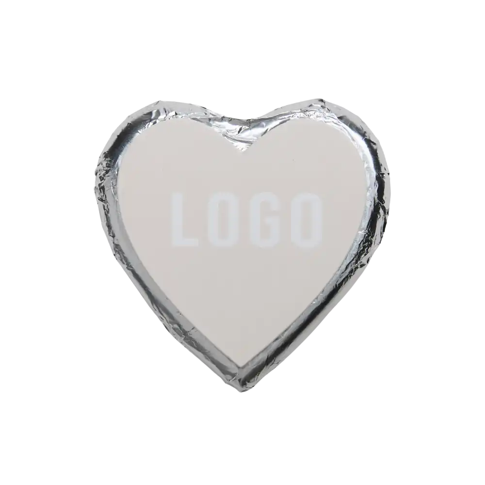 Suklaa sydÀn omalla logolla-Silver-ZigiZagi