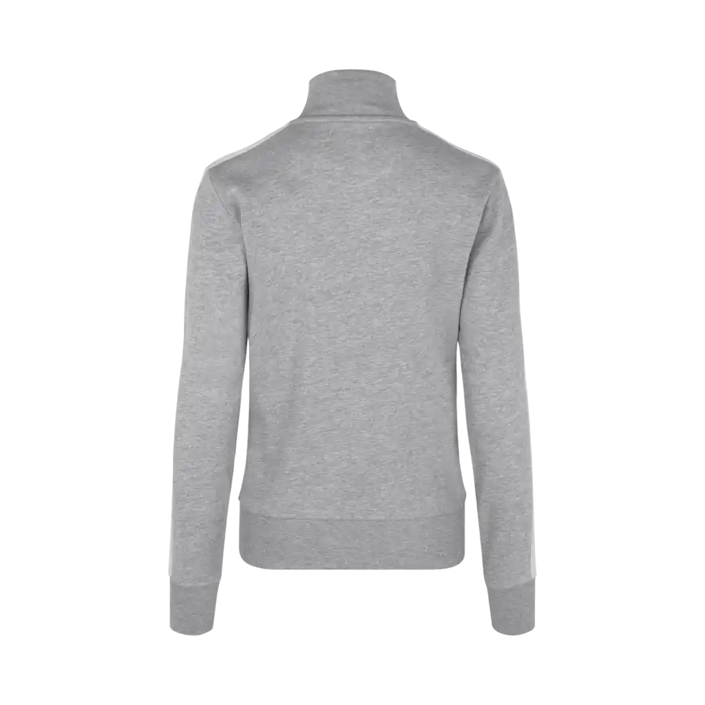 Grey melange naisten collegetakki omalla logolla – takaa