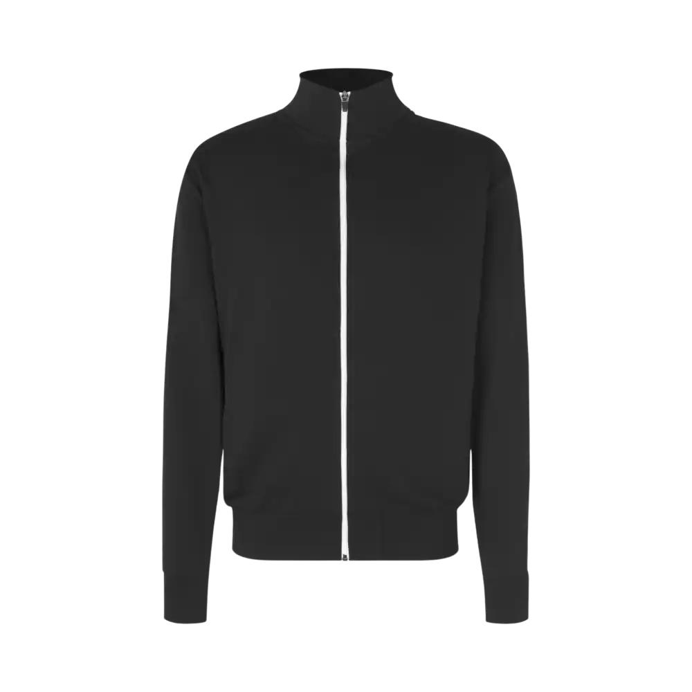 Musta collegetakki omalla logolla â edestĂ€