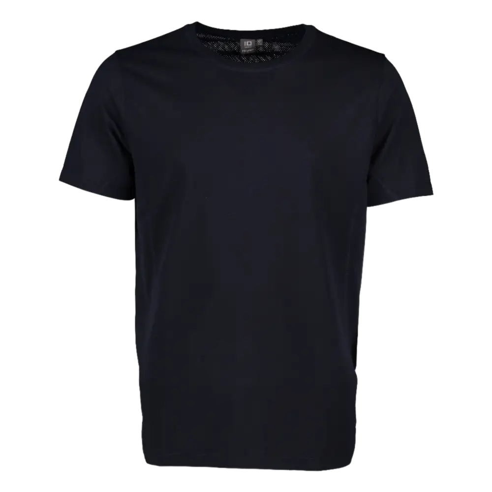 ID® T-shirt Lyocell 0528 Navy – vastuullinen TENCEL™-T-paita miehille omalla logolla, hengittävä ja nopeasti kuivuva työpaita
